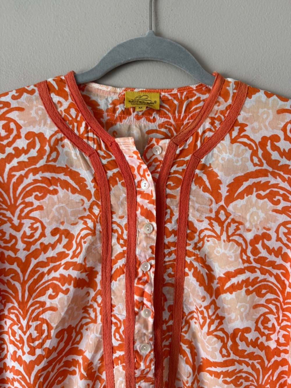 Roberta Roller Rabbit maxi dress coverup M - Picture 3 of 9